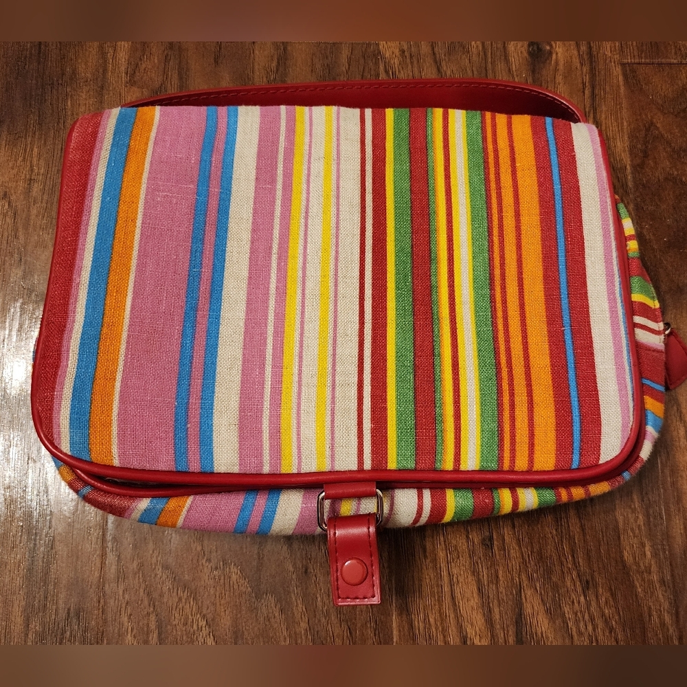 Vintage Bath & Body Works Candy-striped Toiletry Bag
